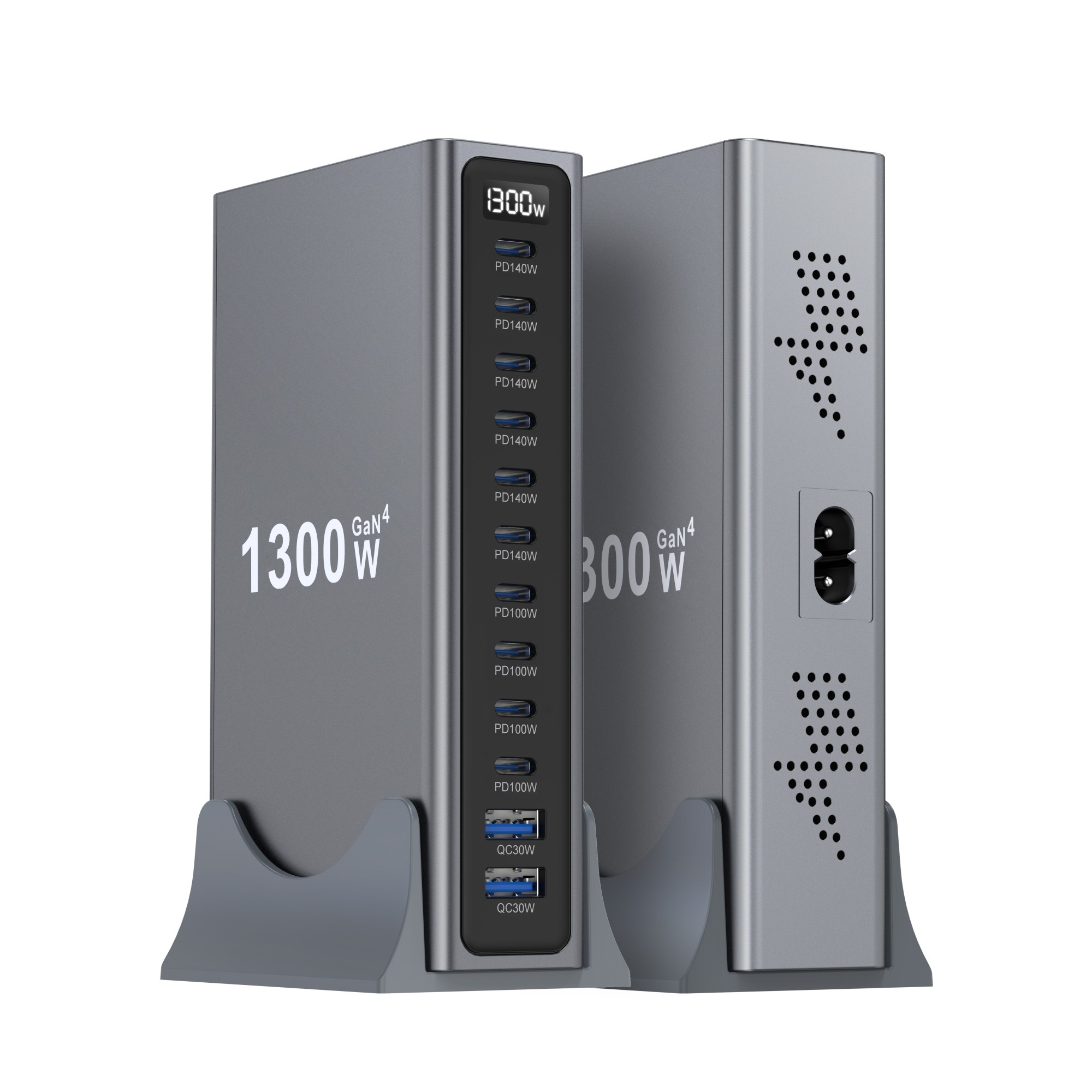 1300W GaN IV 12포트 USB C 충전 스테이 - Smart Home Hub 2 리뷰 및 가격