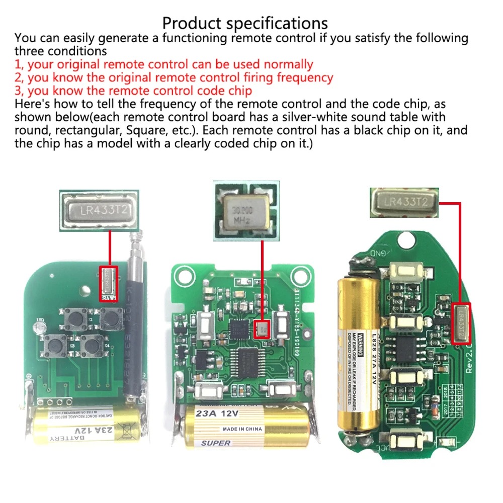 433Mhz RF 리모컨 온오프 버튼 학습 코드 EV1 - Universal Remote Smart Home 리뷰 및 가격