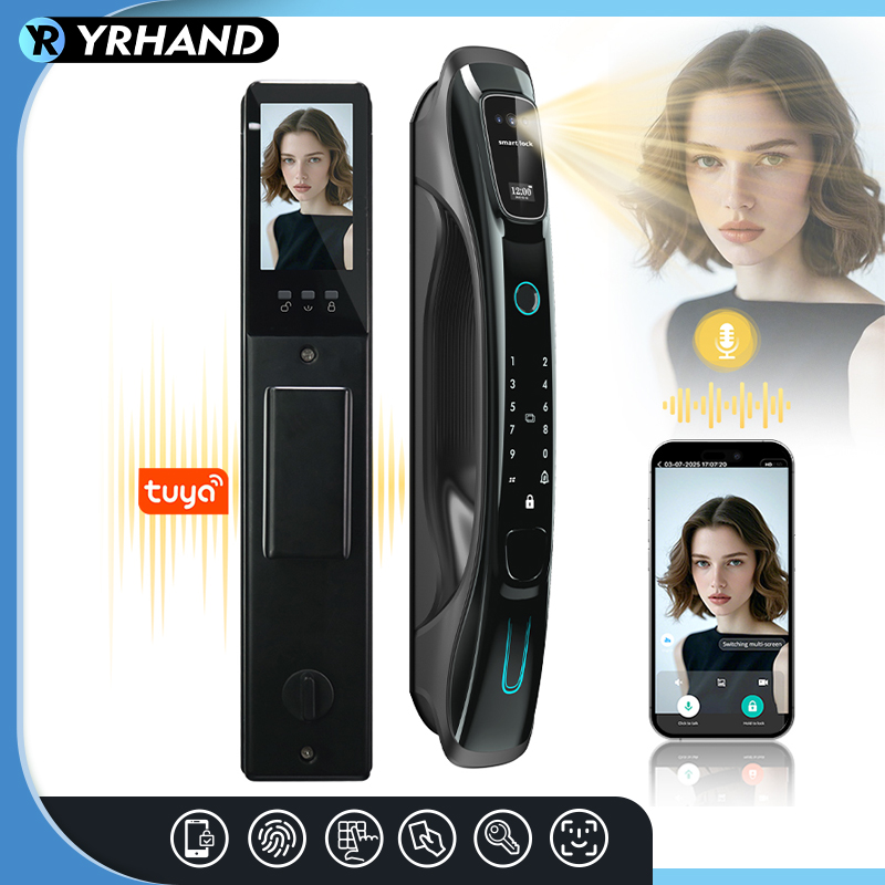 스마트 도어락 3D 얼굴인식 손바닥정맥 지문인식 WiF - Smart Home Door Lock 리뷰 및 가격